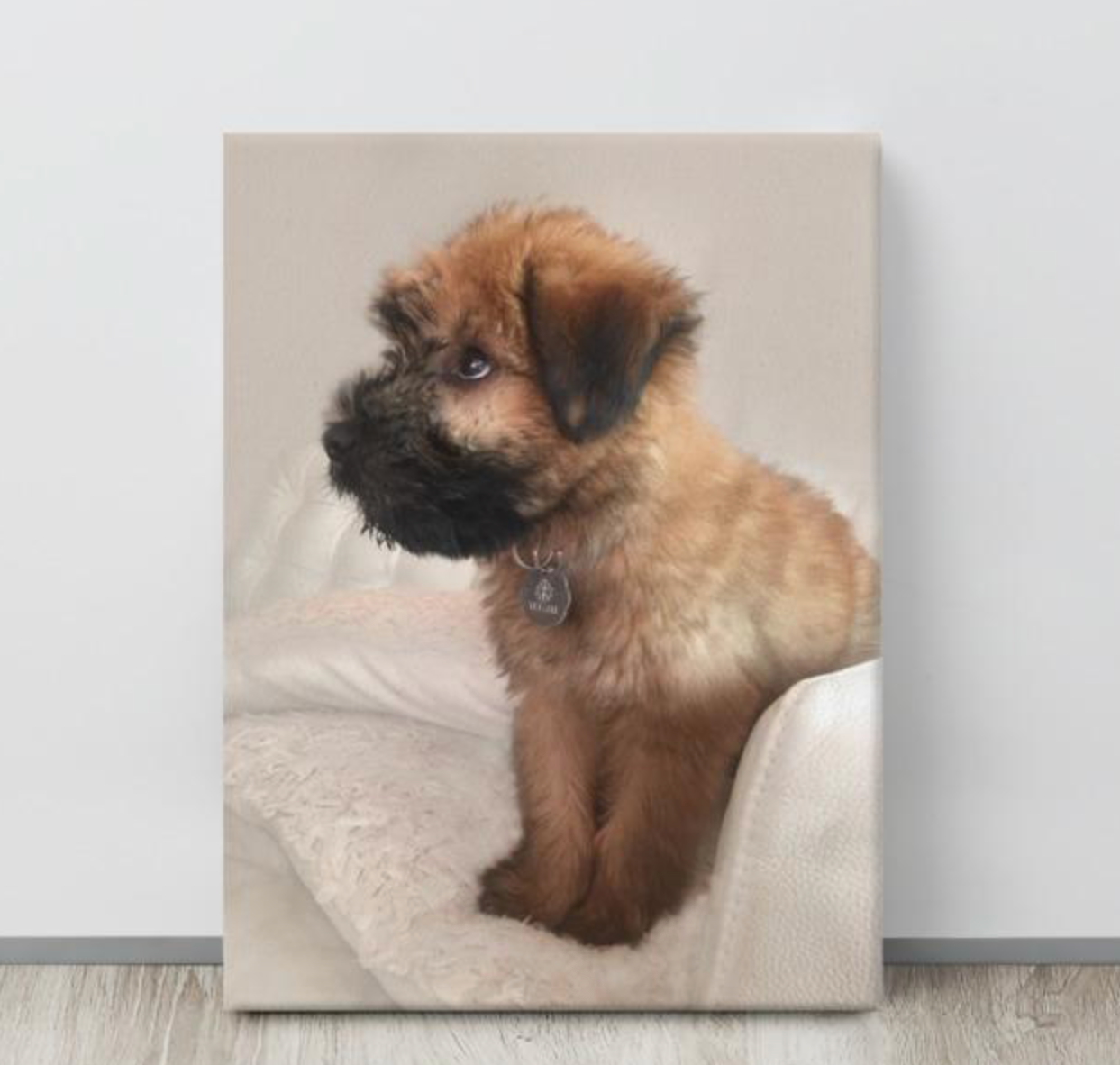 Wheaten Puppy Canvas