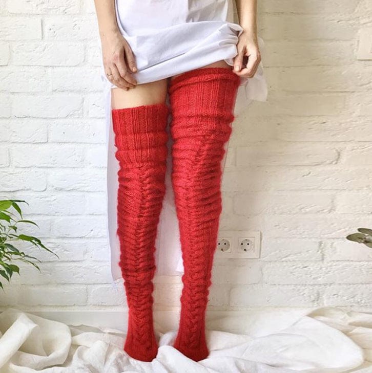 Chaussettes d'hiver extra-longues façon Harajuku