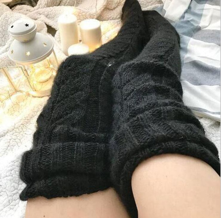 Chaussettes d'hiver extra-longues façon Harajuku