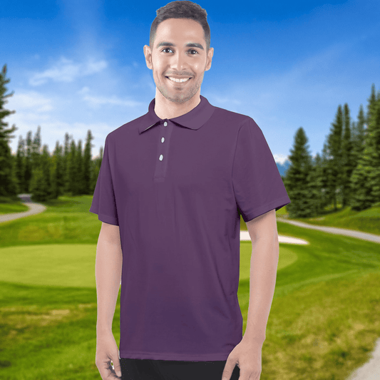 FFJM Polo T-Shirt Homme - Mauve Raisin