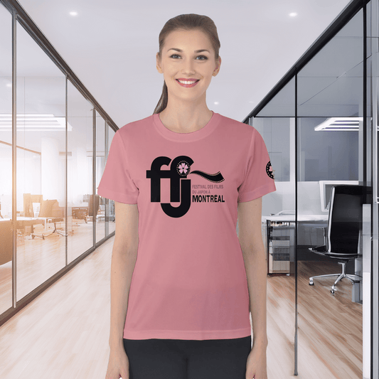 FFJM T-Shirt Coton Femme - Rose Corail