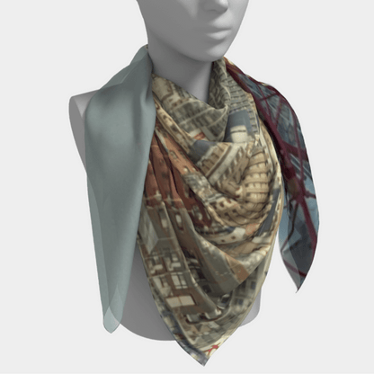 Grand Carré de soie Foulard Osaka 50" (127cm)