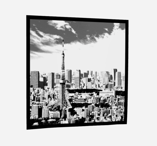 Grand Carré de soie Foulard Tokyo 50" (127cm)