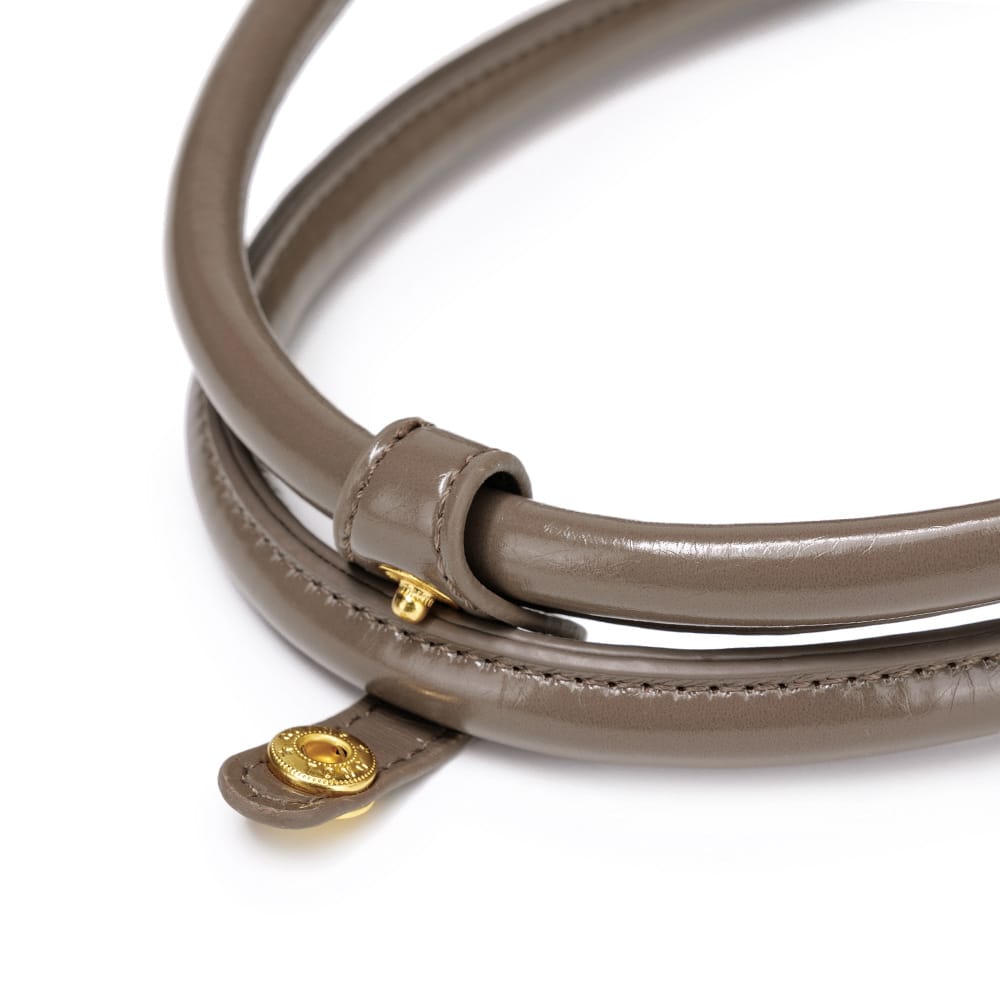 Sac à main allongé en cuir souple végan - long 5 couleurs noir, beige, rouge brun, gris - Tokyo Style