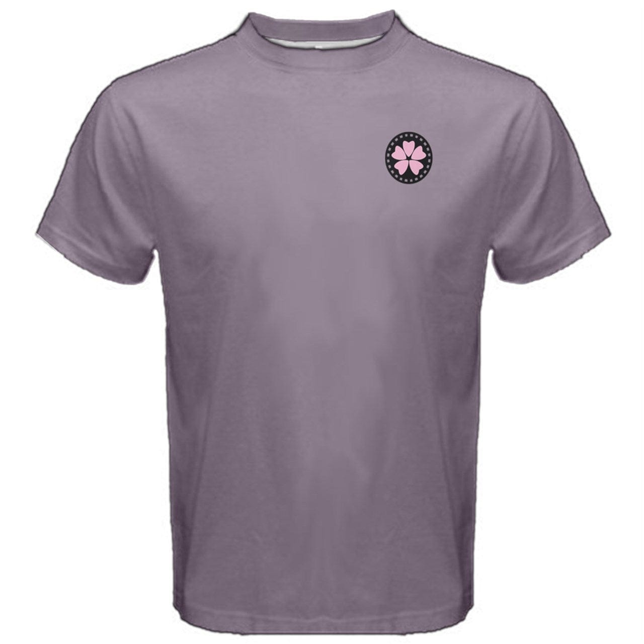 FFJM Official Men's Cotton T-Shirt Grey Pink