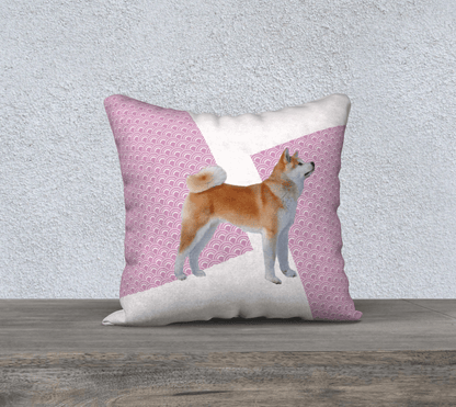 Cushion Cover- Japanese dogs - Akita - 18x18