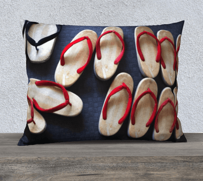 Cushion Cover - Paysage du Japon - Geta 26"x20"