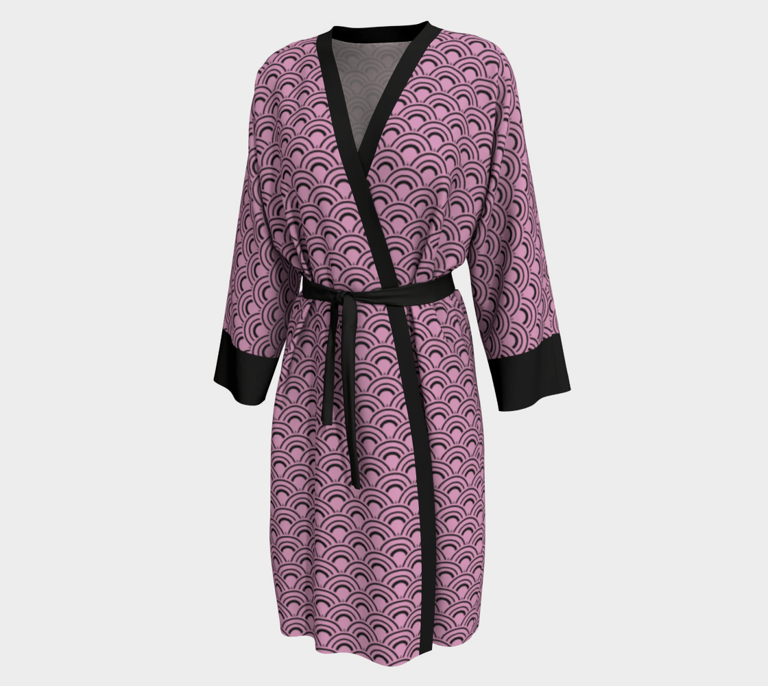 Robe Pink and Black Uroko