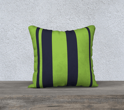 18" Accent Cushion Cover - Green and Navy