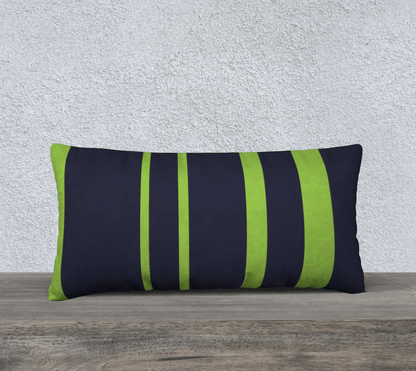 24x12 Accent Cushion Cover - Green and Navy