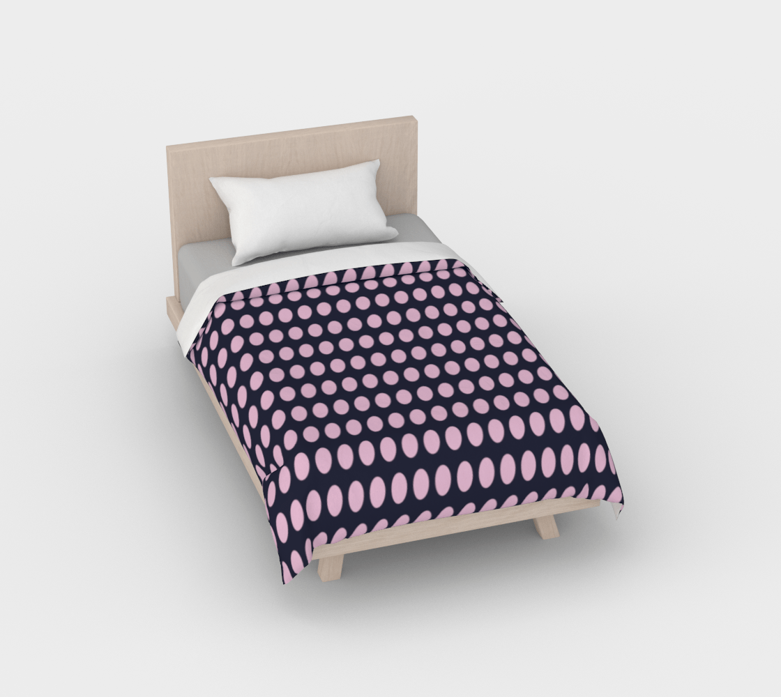 the-wheaten-store-bed-duvet-cover-marine-blue-and-pink-polka-dots-duvet-cover