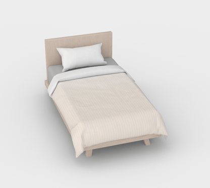 Creme de la Creme Striped Duvet Cover - Beige