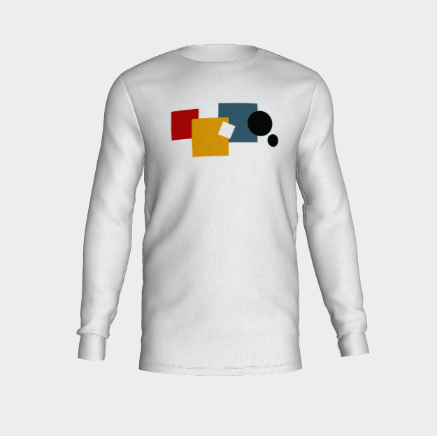 Men's Long T-SHirt - Squares