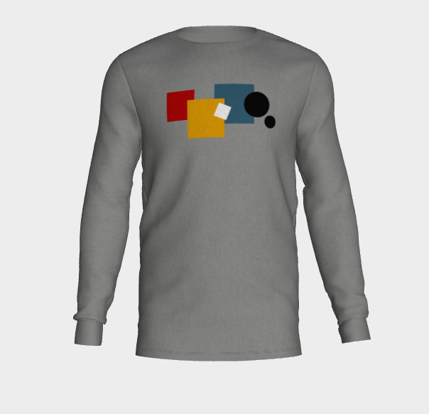 Men's Long T-SHirt - Squares