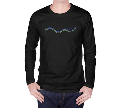 Men's Long T-SHirt - Waves - 6 colors