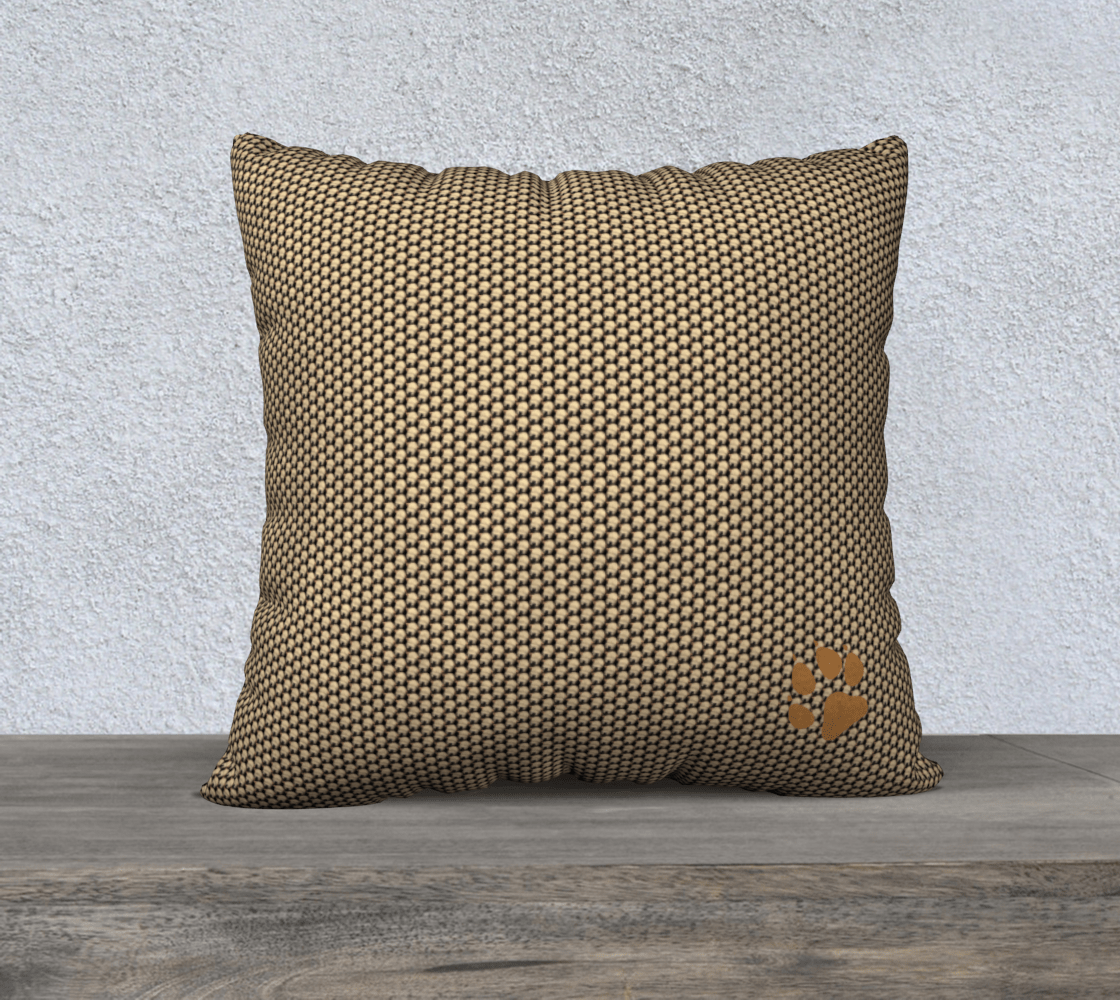 Sleepy Wheaten Cushion Cover - Black & Gold 🇨🇦 - The Wheaten Store