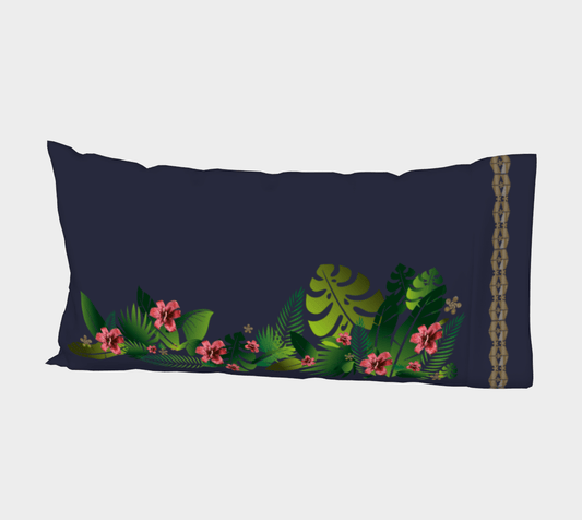 the-wheaten-store-tropical-pillow-case-marine-blue-bed-pillow-sleeve