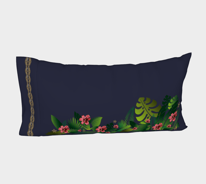 the-wheaten-store-tropical-pillow-case-marine-blue-bed-pillow-sleeve