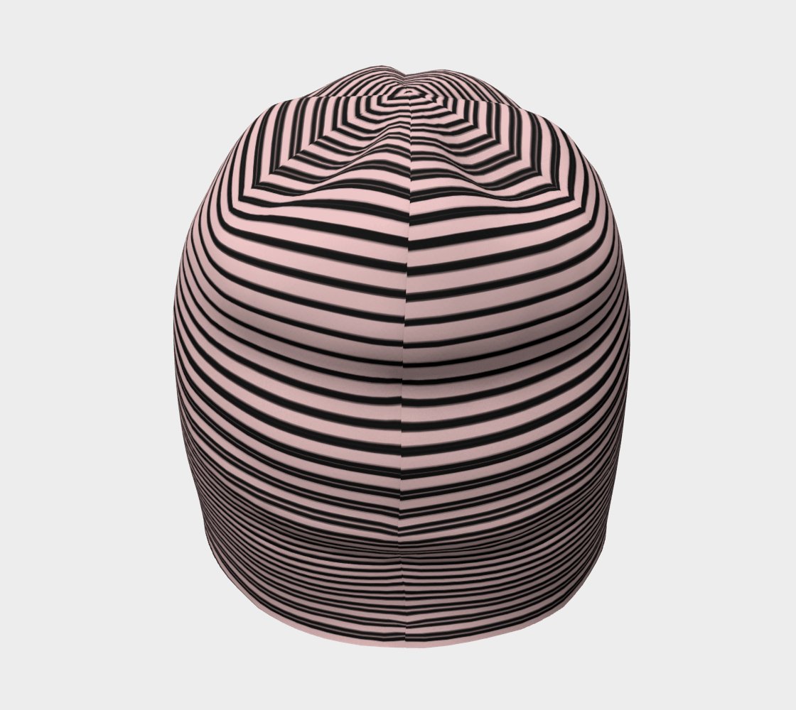 Tuque Hat - Baby Pink Striped - the wheaten store