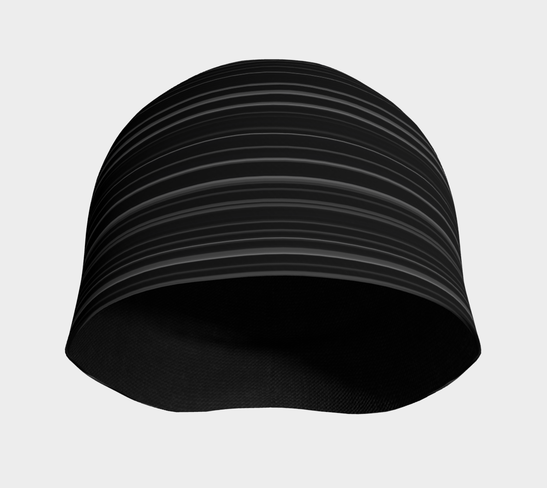 Tuque Hat - Black Striped - the wheaten store