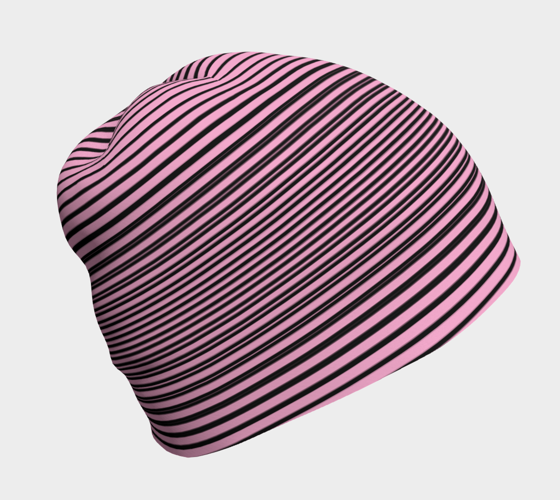 Tuque Hat - Candy Pink Striped - the wheaten store