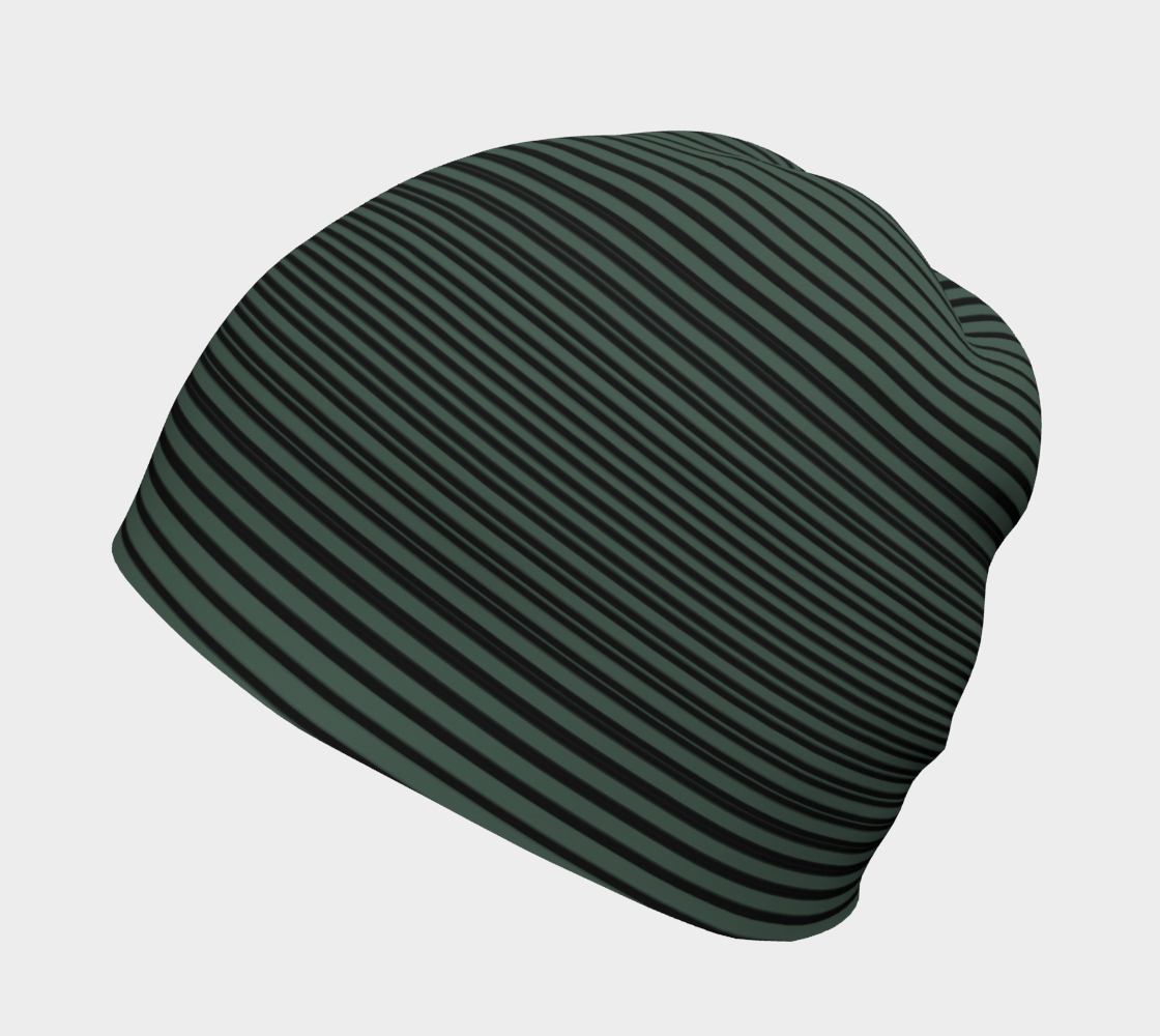 Tuque Hat - Forest Green Striped - the wheaten store