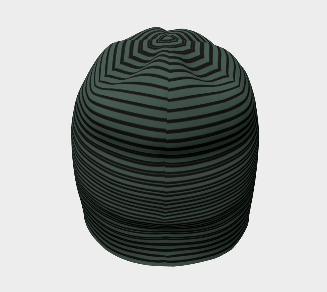 Tuque Hat - Forest Green Striped - the wheaten store