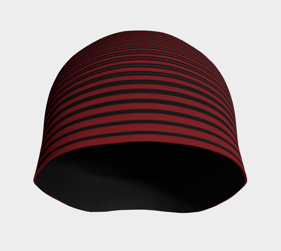 Tuque Hat - Ruby Red Striped - the wheaten store