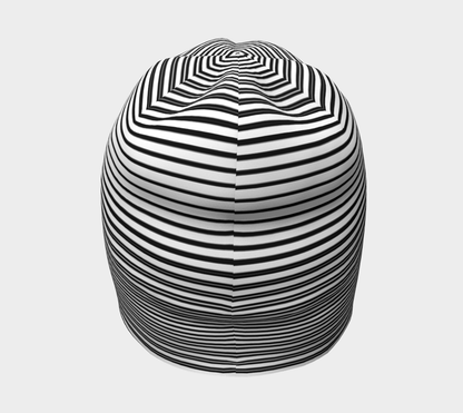 Tuque Hat - White Striped - the wheaten store