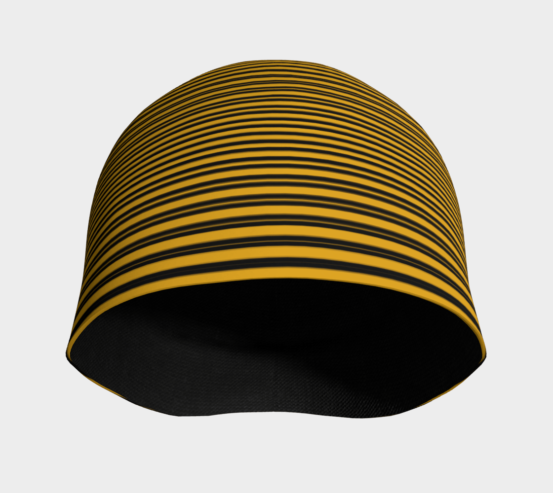 Tuque Hat - Yellow Gold Striped - the wheaten store