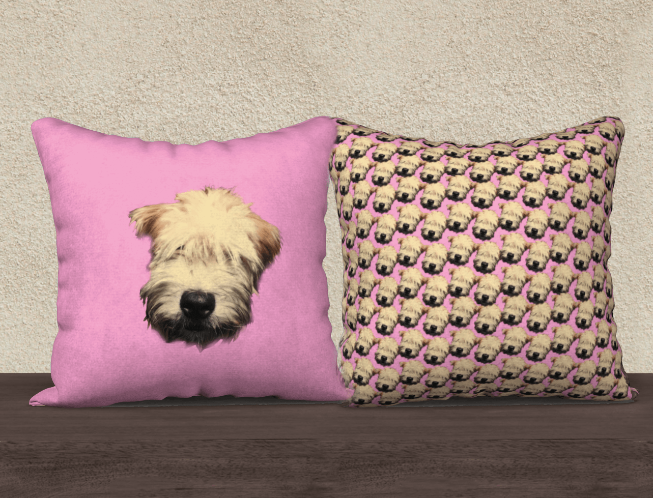 Wheaten Puppy Pillow Case - Candy Pink 🇨🇦 - the Wheaten Store