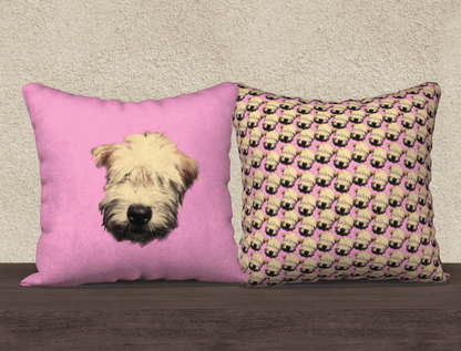 Wheaten Puppy Pillow Case - Candy Pink 🇨🇦 - the Wheaten Store