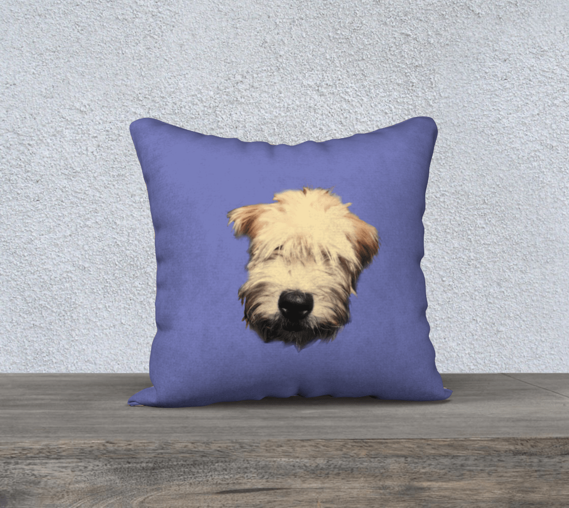 Wheaten Puppy Pillow Case - Very Peri 🇨🇦 - The Wheaten Store