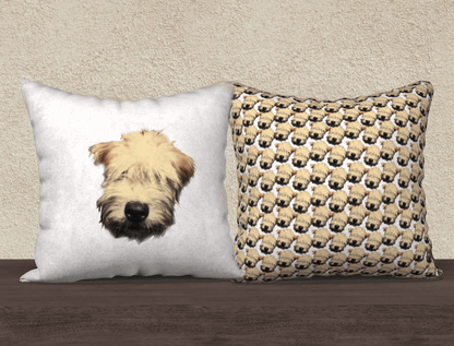 Wheaten Puppy Pillow Case - White - The Wheaten Store